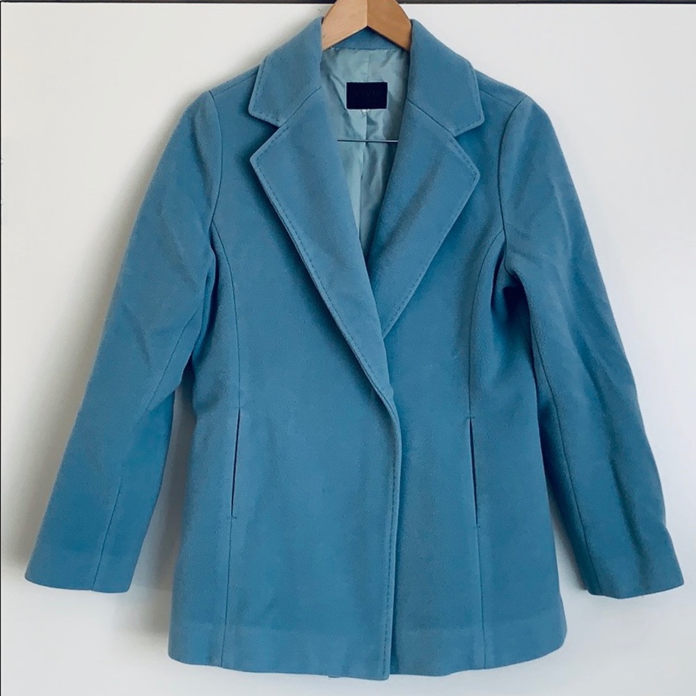Light blue pea coat
